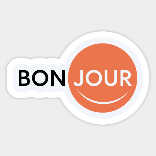 Hello "Bonjour" Sticker